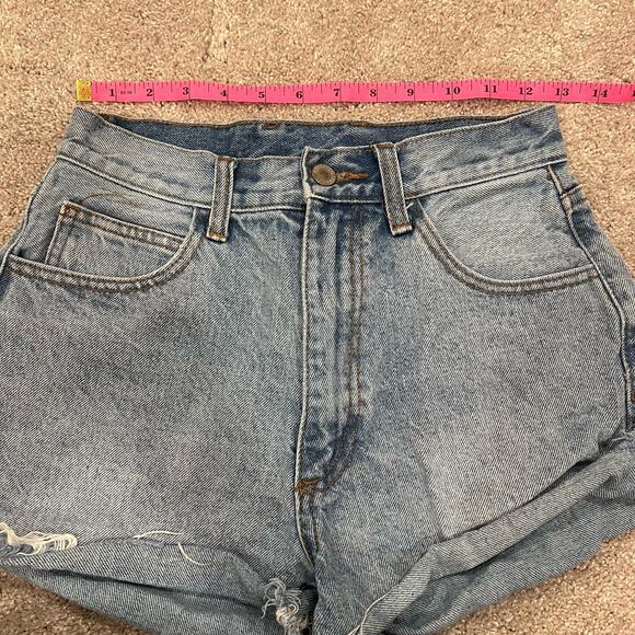 J Galt Women's Jean Short High Waisted Denim Distressed Size Medium - Picture 7 of 7